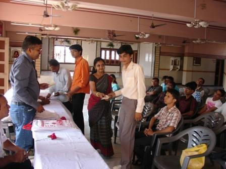 Issueing Cheques to Students by SPEF Bilimora