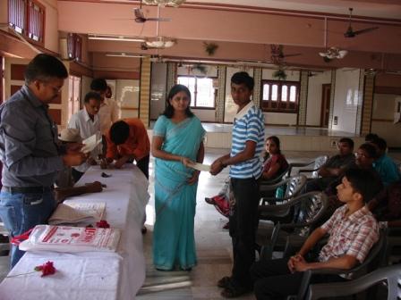 Issueing Cheques to Students by SPEF Bilimora